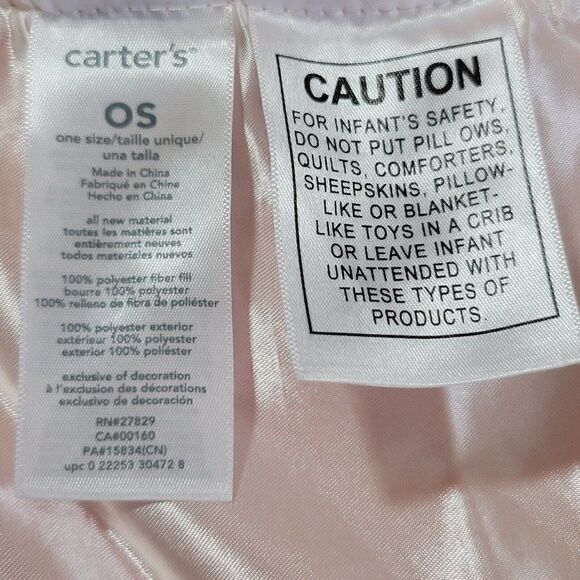 Carters Halloween Baby Lovey Rattle Security Blanket Pumpkin Bear - Picture 10 of 12